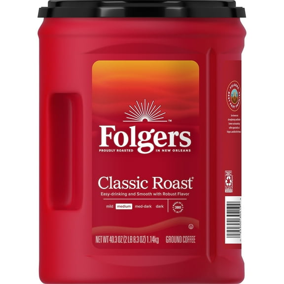 Folgers Classic Roast Ground Coffee Medium Roast 40.3 oz. (2550000529C) 2802493