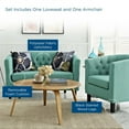 thumbnail image 6 of Modway Prospect 2 Piece Upholstered Fabric Loveseat and Armchair Set in Laguna, 6 of 7