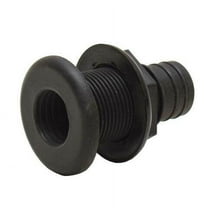 Lund Boat Thru Hull Connector 1831959 | 1 1/8 Inch Barbed Black