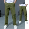 thumbnail image 4 of Kids Boy Uniform Pants Pants Stretch Pants With Pockets Straight Pants Boys Green Uniform Pants Back To School Outfits For Boys Kids Preppy Clothes For Boys 4-5 Years, 4 of 5