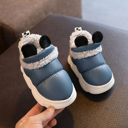

Boys Girls Cotton Shoes Winter Baby s Anti-Skid Wearable Fashion Walking Shoes
