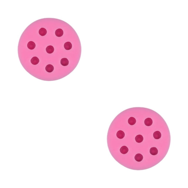 kurtrusly DIY Silicone Fondant Mold Blueberry Raspberry Strawberry Simulation Fruit Cake Chocolate Biscuit Candle Mould Decor Pink/Type B 2Set