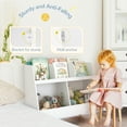 thumbnail image 4 of Curipeer 28''H Wooden Kids Cube Bookcase and Toy Storage Organizer - White, 4 of 7