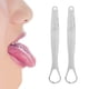 thumbnail image 3 of 2 Raspadores De Lengua Para Adultos. Portátil Limpiadores De Lengua De Acero Inoxidable, Herramienta De Cuidado Bucal Reutilizable Limpiador De Lengua Para Refrescar Ei Aliento,, 3 of 7