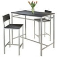 thumbnail image 3 of Pemberly Row 3 Piece Counter Height Dining Set in Black, 3 of 5