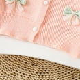 thumbnail image 5 of YuYuBao Toddler Girls Cardigan Sweater Coats Autumn Winter Knitted Bow Baby Girls Korean Sweater Coats, 5 of 9