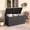 Black, variant on ELLEGNT All-weather Deck Box, 100 Gallon Outdoor Storage Box with Lockable Lid, 2-in-1 Patio Bench and Storage Bin for Cushions, Garden Tools, Pool Accessories, Black