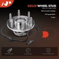 thumbnail image 5 of A-Premium Front Wheel Bearing and Hub Assembly Compatible with Chevy Silverado 1500 2005-2006, Silverado 1500 Classic 2007 & GMC Sierra 1500 2005-2006, Sierra 1500 Classic 2007, w/ABS 6-Lug RWD, 5 of 9