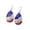 Red 8, variant on Win s Way Patriotic 250th Anniversary Earrings American Flag Teardrop Dangle Earrings 4th of July Red White Blue Earrings Lightweight Leather Independence Day Celebration Jewelry