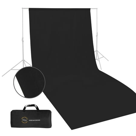 Glow Muslin Background - 10 x 20 (Black)