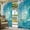 Blue, variant on Outdoor Curtains for Patio Waterproof, Teal Blue Coastal Wave Outdoor Privacy Panels Grommet, Modern Summer Ocean Beach Sea Blackout Outside Curtains for Porch/Cabana/Pergola/Gazebo 54"x95", 2 Panels