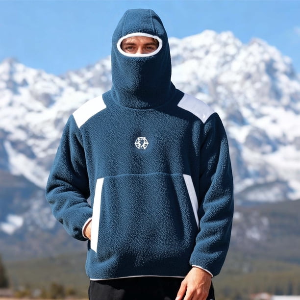 MHFRRA Sudadera con Capucha y Chaqueta de Gran Tamaño con Capucha de Overseas Trade Azul oscuro