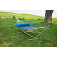 thumbnail image 6 of Sol Living Ceara Patio Hammock Olefin Hammock Double Hammock for Two People Outdoor Patio Swing Chair Quilted Hammock Use Inside Outside Backyard Decor Porch Swing - Blue, 6 of 7