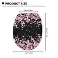 thumbnail image 6 of SEANATIVE Pink Cherry Blossom Toilet Seat Cover with Elastic Band Soft Toilet Lid Cover Elongated Toilet Seat Cover Bathroom Decor Absorbent Toilet Seat Lid Cover, 6 of 6