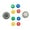 Colorful, variant on Necvior 10Pcs/set Thumbstick Caps Silicone Control Button Joystick Grips Comfortable Grip Caps