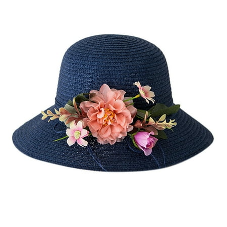 

Hat For Kids Hat Straw Hat Sun Hats Hat Girls Breathable Summer Boy Baby Kids Flower Kids Hat