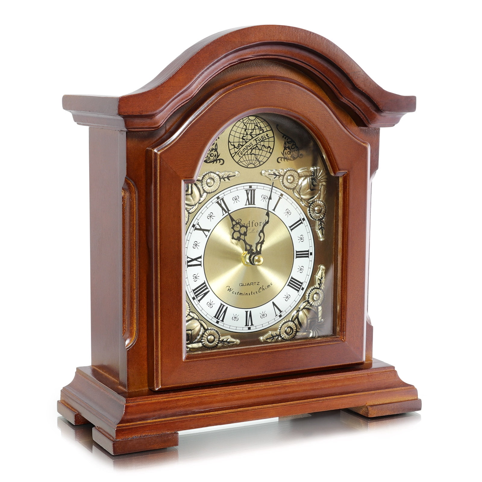 Bedford Collection Battery Operated Free Standing Wooden Redwood