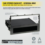 Scosche Double DIN or Single DIN Dash Kit Compatible w/ ‘80-04 Acuras and More UI3050A-WM1