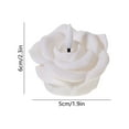 thumbnail image 3 of 1 PC Flameless LED Tealight Candle, White Rose Plastic Tealight Battery Operated, Cozy Light for Romantic Pool Bathtub Hot Bath Wedding Valentines Centerpiece Decor, 3 of 6