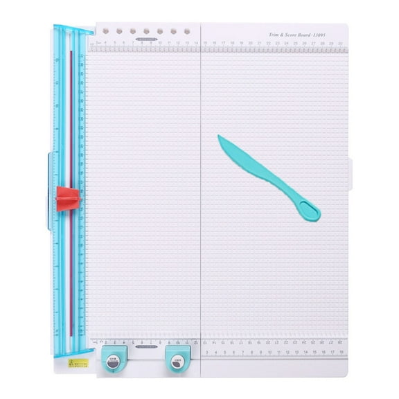 Sinyiin 7 in 1 Paper Trimmer Paper Cutter Blades Scoring Tool with Paper Folding Office Paper Cutter for Paper and Photos