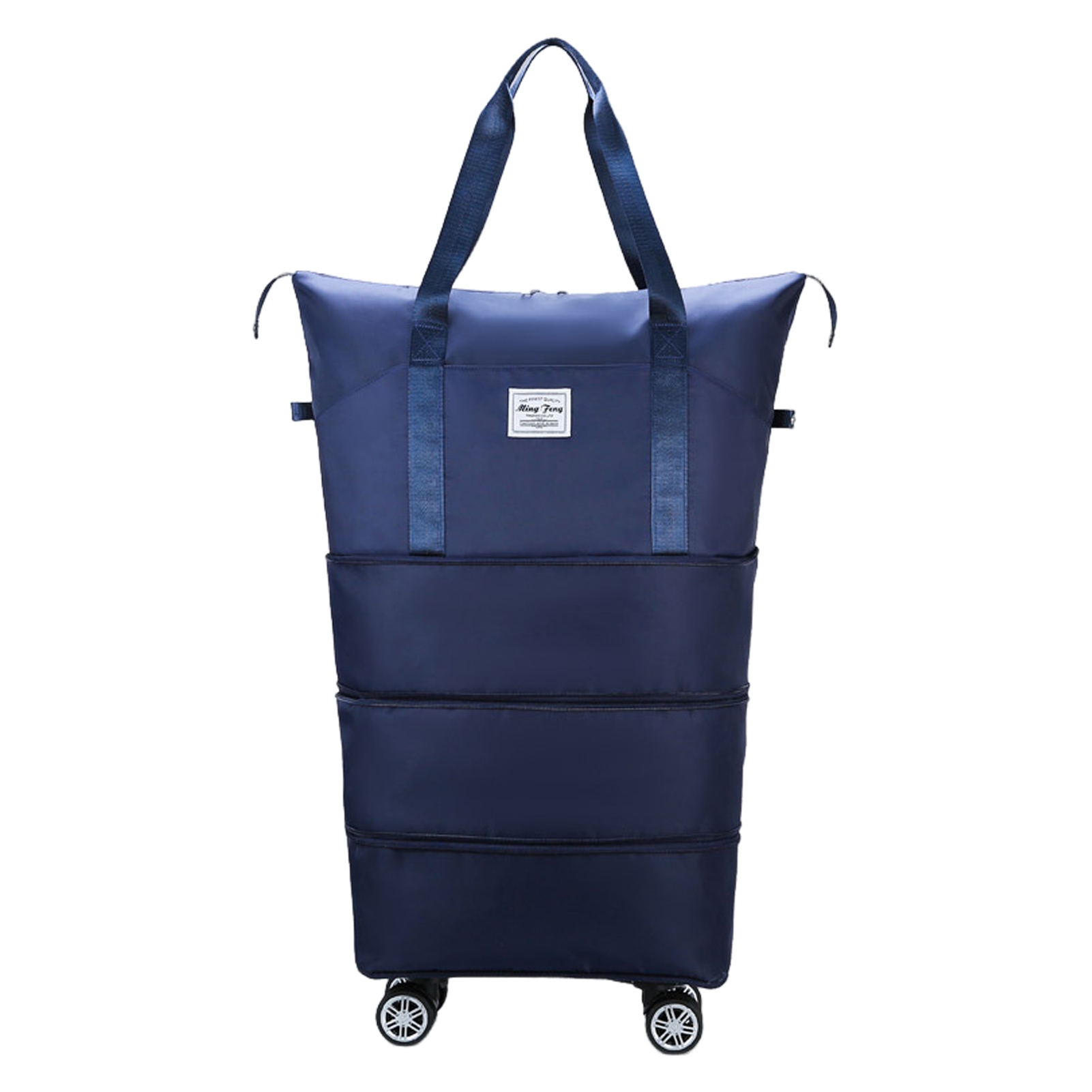 Callipe Large Capacity Expandable Travel Bag Zipper Closure Waterproof Tear-Resistant Luggage Bag with Rotatable Wheels Duffel Bag Suitcase
