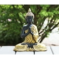 thumbnail image 4 of Buddha Statue for Home Decor or Outdoor, Gold, 13" Tall, 4 of 8