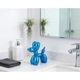 thumbnail image 3 of Shiny Blue Balloon Dog Statue Decor, 4 inch Small Knick Knacks Balloon Dog Animal for Desk Shelf Decor, 3 of 4