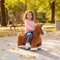 thumbnail image 2 of Qaba Ride on Toy, 6V Battery Powered Electric Ride on Horse, Brown, 2 of 10