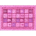thumbnail image 1 of Ahgly Company Indoor Rectangle Abstract Pink Modern Area Rugs, 2' x 3', 1 of 4