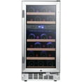 thumbnail image 7 of Edgestar Cwr263dz 15" Wide 23 Bottle Built-In Dual Zone Wine Cooler - Stainless Steel, 7 of 7