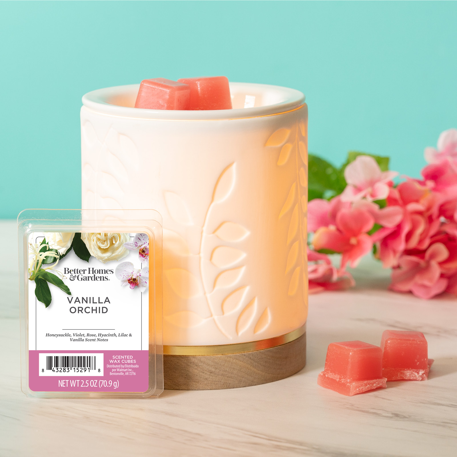 Vanilla Orchid Scented Wax Melts, Better Homes & Gardens, 2.5 oz (5-Pack)