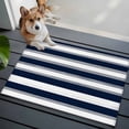 thumbnail image 4 of Area Rugs 2x3,Simple Blue Grey White Stripes Non Slip Washable Rug Indoor Carpet Soft Floor Rugs for Home Living Room Bedroom Dining Room Office, 4 of 9