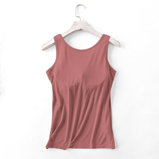 Débardeur Sport Femme Avec Soutien-Gorge Intégré – Respirant, Confortable, Bretelles Larges – Idéal Yoga, Fitness & Quotidien