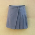 thumbnail image 1 of Falda Gris Plisada Falda de Traje para Mujer Falda Bolsa Falda Adelgazante de Cadera Falda Falda Falda Falda Falda Falda Falda Pequeña Bolsa Falda, 1 of 7