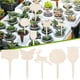 thumbnail image 1 of pstuiky Letrero de madera para plantas de jardinería, etiqueta para escribir, insertable, suelo, 10 unidades, 1 of 9