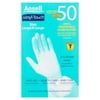 Ansell Vinyl Disposable One Size Fits All Touch Gloves, L/XL, 50ct