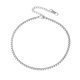 thumbnail image 1 of PROSTEEL Pulsera tobillera de cadena de caja plana para mujer, joyería de verano de playa de acero inoxidable de 3 mm para niñas, regalo de cadena de pie, 1 of 6