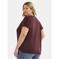 thumbnail image 3 of Terra & Sky Women's Plus Janis Joplin Graphic Tee, Sizes 0X-5X, 3 of 5