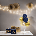 thumbnail image 4 of MBYHSC Navy Blue and Gold Party Decorations Balloon Stand and Tablecloth for Birthday Wedding Anniversary Retirement Father's Day New Years Graduation Decorations 2025, 4 of 5