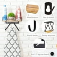 thumbnail image 3 of PERFNIQUE Ironing Board Holder, Ironing Board Hanger, Laundry Room Organization with Removable Hooks(T&V Shaped), Farmhouse Laundry Room Decor, 3 of 6