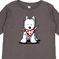 thumbnail image 4 of Inktastic Westie In Bandana Boys or Girls Long Sleeve Toddler T-Shirt, 4 of 5