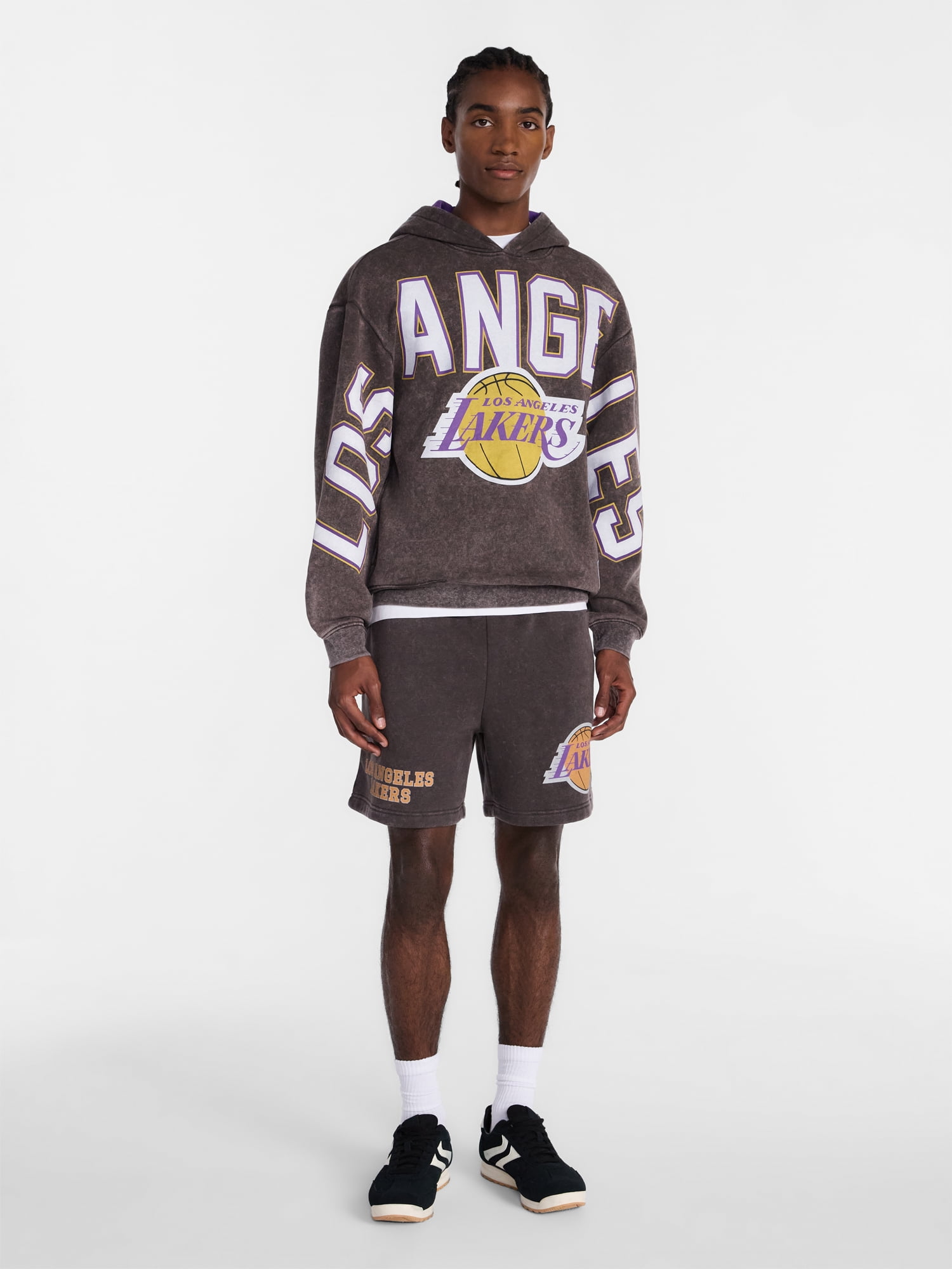 NBA, Men's & Big Men's Oversized Graphic Hoodie, Los Angeles Lakers, Sizes XS–3XL