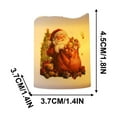 thumbnail image 6 of Christmas Candles, Holiday Candle Set, 6pc Christmas Candle Set with Santa Claus Snowman and Tree Designs, Decorative Small Candles for Festive Ambience and Romantic Home Decor, 6 of 6