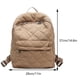 thumbnail image 4 of 1310 Mochila Algodón Con Hilo Bordado Diamantes Mochila para Estudiantes Universitarios Bolso Escolar Bolso para Computadora Bolso Informal (caqui) Caqui, 4 of 9
