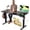 Black, variant on YANGLI 48"x24" Electric Standing Desk, 3 Memory Preset, Cable Management, Adjustable Height Rustic Brown