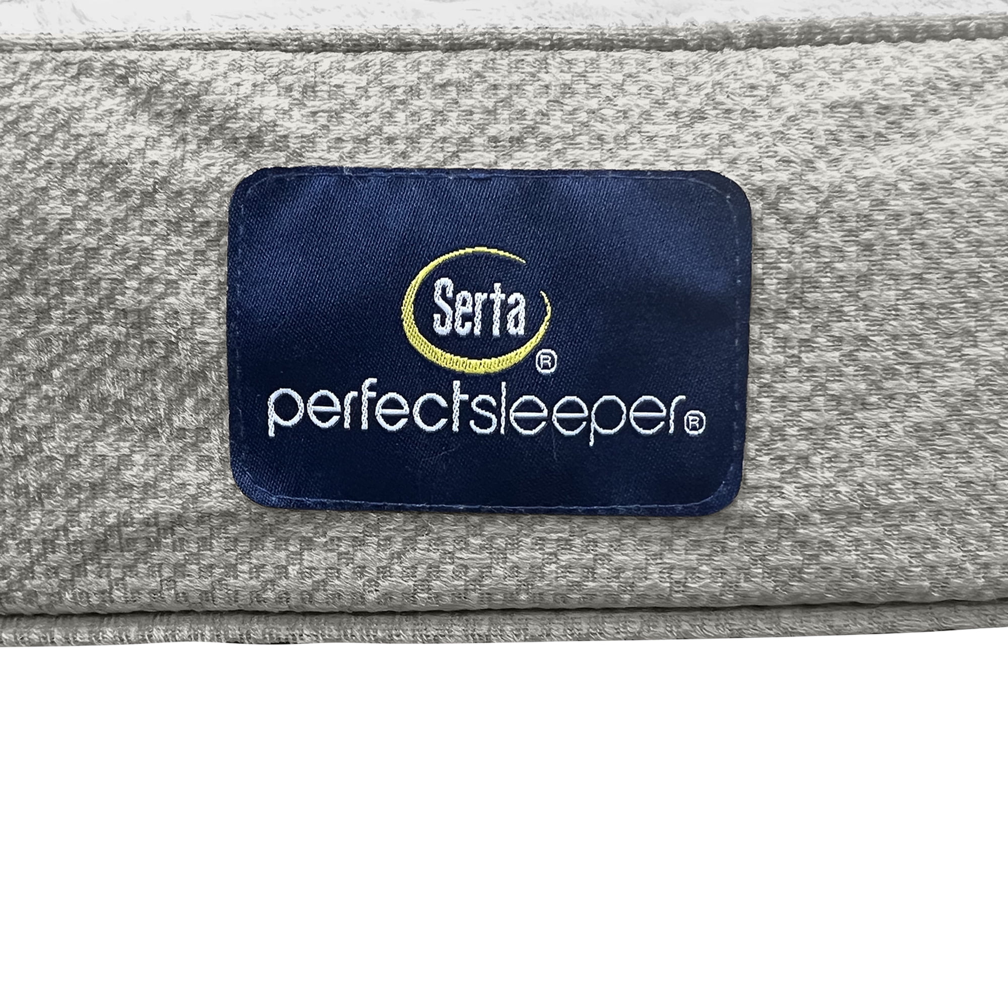 Serta Quilted Orthopedic Bolster Couch Cat & Dog Bed, Gray, Large