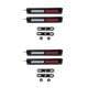 thumbnail image 4 of Kenally 2 piezas / juego Luz de rejilla delantera automotriz Lámpara de montaje de clip LED desmontable Rojo blanco 2piezas, 4 of 6