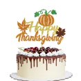 thumbnail image 1 of Decoración para tartas YQLXDHBD, feliz Día de Acción de Gracias, hoja de arce, calabaza, 1 of 7