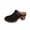 Black, variant on Women Buckle Strap Block Heel Mules Slip On Comfortable Footwear For Office Work Party Daily Casual Use