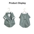thumbnail image 6 of Harikaji Small Dog Tuxedo Suit with Bow, Dog Wedding Formal Suit with Leash Hole, Dog Festival Costume Coat Prince Gentleman Clothes for Small Medium DogsGreen XL:Chest Girth 20.0",Weight 11-15LB, 6 of 6